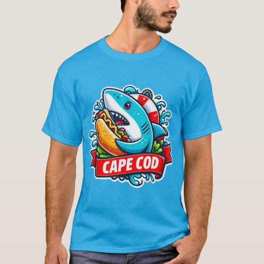 T-shirt Great White Cape Cod (Devant)
