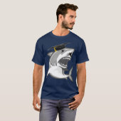 T-shirt Great White Shark Graduation Cap Class of 2021 (Devant entier)