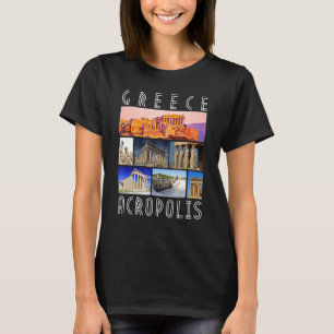 T-shirt Grèce Acropole Sites célèbres Athènes Souvenir