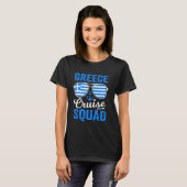 T-shirt Grèce Croisière Escadron 2024 Retro Grèce Correspo (Devant entier)