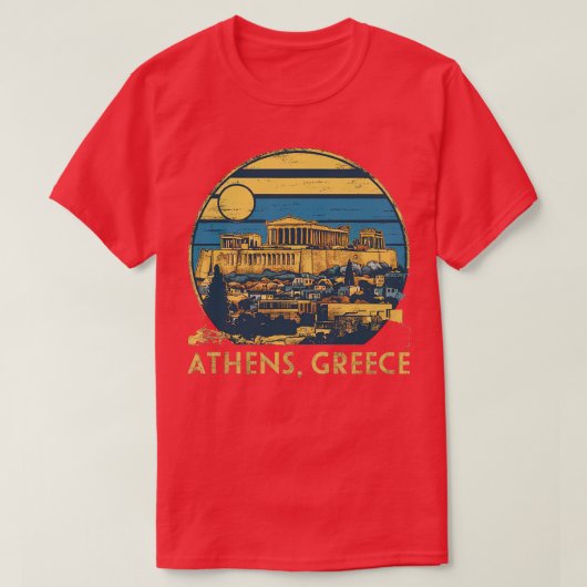 T-shirt grèce d'athènes (Design devant)