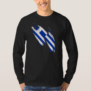 T-shirt Grèce Drapeau grec Hellenic Pride Coeur