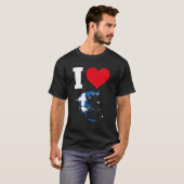 T-shirt Grèce Drapeaux Grèce I Love Grèce (Devant entier)