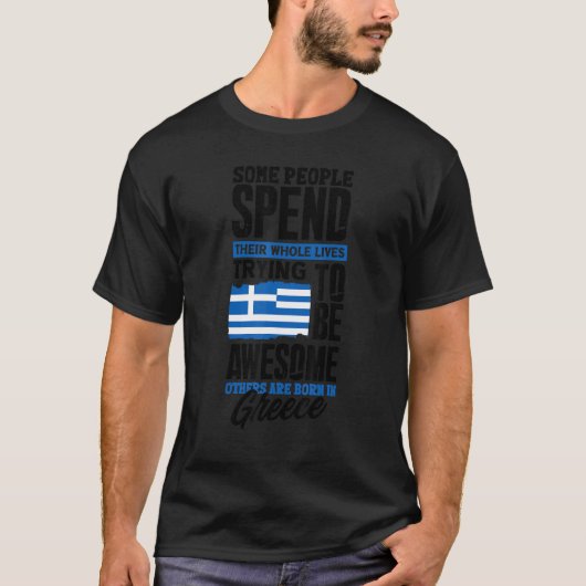 T-shirt Grèce Grèce Grèce Grèce Drapeau Citation 1 (Devant)