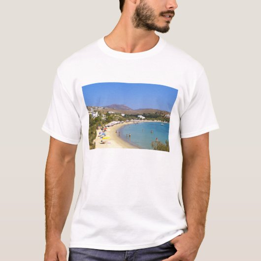 T-shirt Grèce, île de Paros, plage de Krios au-dessus (Devant)