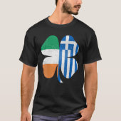 T-shirt Grèce Irlande Shamrock grec Irlande St. Patrick's (Devant)
