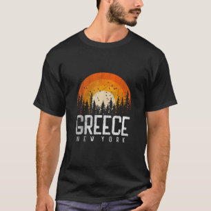 T-shirt Grèce New York NY Rétro Vintage 70s 80s 90s Cadeau
