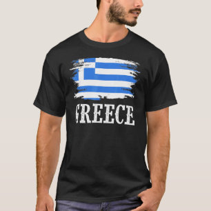 T-shirt Grèce vintage Drapeau I Love Grèce