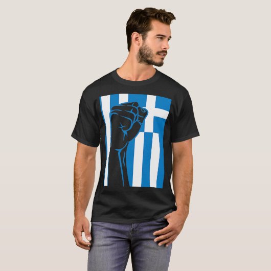 T-shirt Grecque Pride grecque OPA Hellas Grèce drapeau gre (Devant entier)