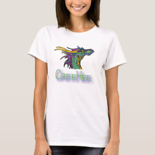 T-shirt GreeHee le dragon de pensée profond