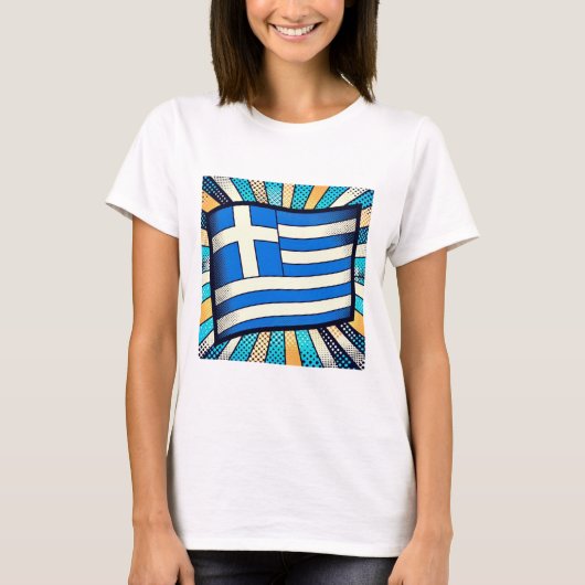 T-shirt Greek flag (Devant)
