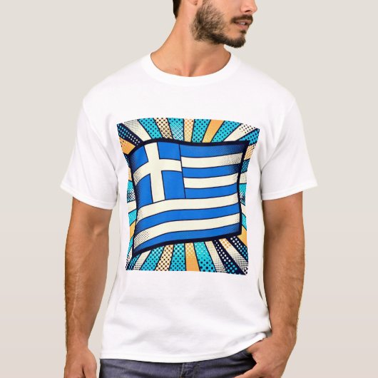 T-shirt Greek flag (Devant)