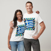 T-shirt Greek flag (Unisexe)