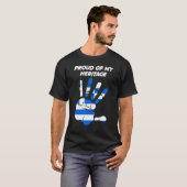 T-shirt Greek Flag Printed Palm (Devant entier)