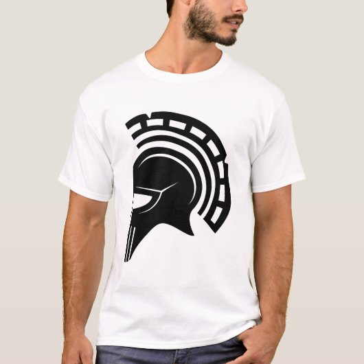 T-shirt Greek helmet ancient greece, achilles (Devant)