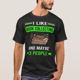 T-shirt Green 3 Personnes Livre Collecte Livres Bibliophil