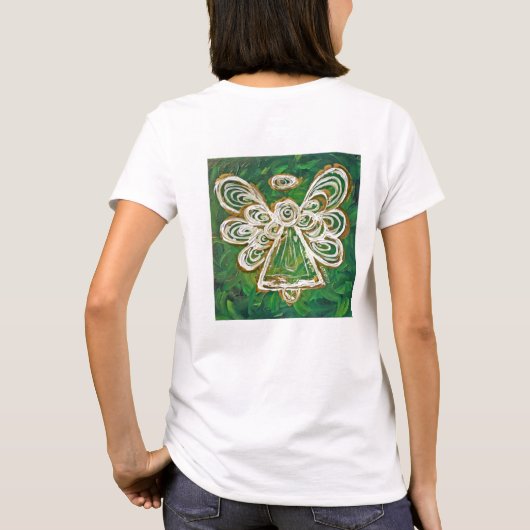 T-shirt Green Angel (Image sur le dos) (Dos)
