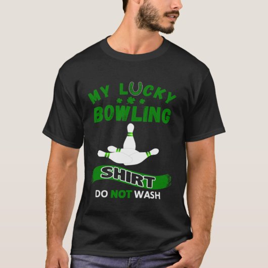 T-shirt Green Art Graphics My Lucky Bowlin St Patricks Day (Devant)