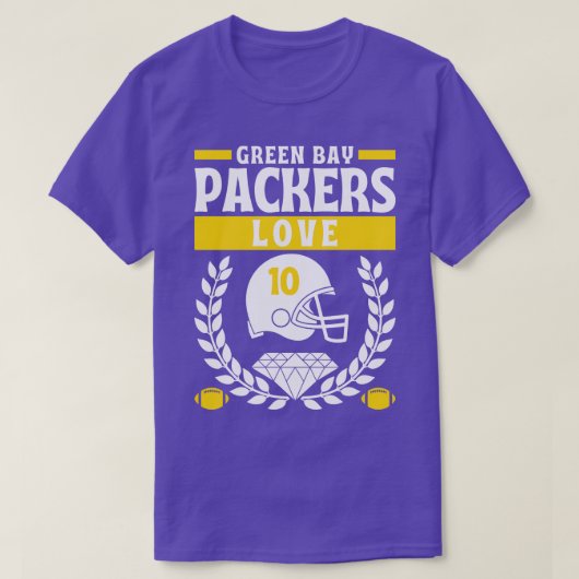 T-shirt Green Bay Packers Love 10 Edition (Design devant)
