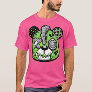 T-shirt Green Bean Bear Graphic 5s Match Basket Tee