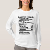 T-shirt Green Bean Casserole Nutrition Fact.w (Devant)