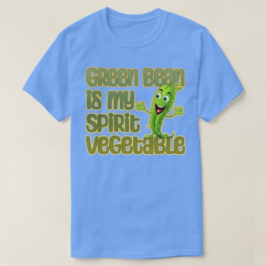 T-shirt Green Bean is My Spirit Vegetable (Design devant)