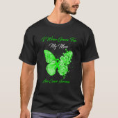 T-shirt Green Butterfly Liver Cancer Awareness (Devant)