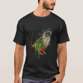 T-shirt Green Cheek Conure Conure Parrot (Devant)