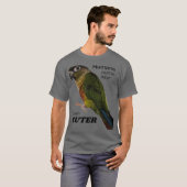 T-shirt Green Cheek Conure Design Conure Parakee (Devant entier)