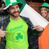 T-shirt Green Clover Shamrock Irish Cheers St Patrick's