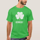 T-shirt Green Clover Shamrock Irlande Irlande Nom personna (Devant)