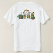 T-shirt Green Coffee Drink, Funny Holiday Caffeine Design (Design dos)