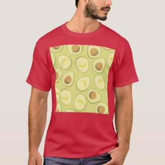 T-shirt Green Cut Open Avocado Motif esthétique