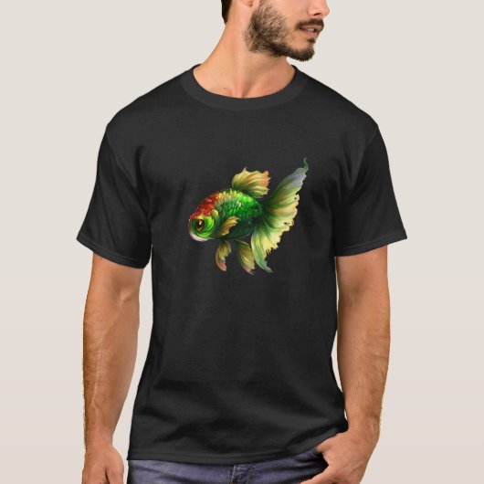 T-shirt Green Fancy Fantail (Devant)