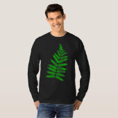 T-shirt Green Fern feuilles J'aime la nature jardin jardin (Devant entier)