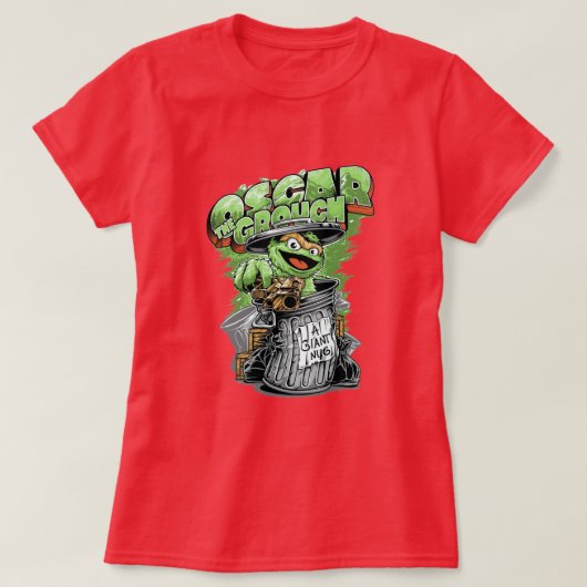 T-shirt Green Garbage Monster (Design devant)