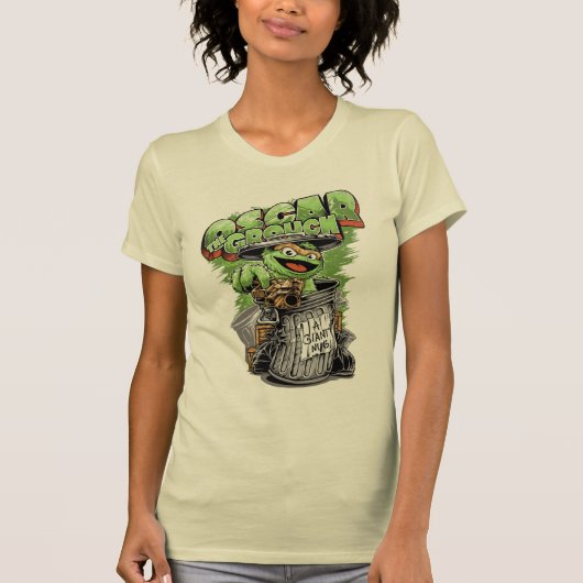 T-shirt Green Garbage Monster (Devant)