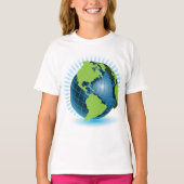 T-shirt Green Globe (Devant)