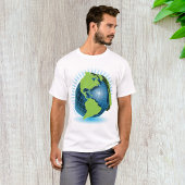 T-shirt Green Globe
