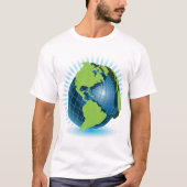 T-shirt Green Globe (Devant)