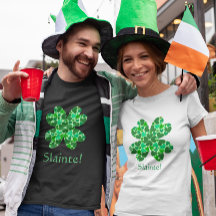 Green Hearts Shamrock St. Patrick's sur mesure