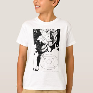 T-shirt Green Lantern close up cover, Black and White