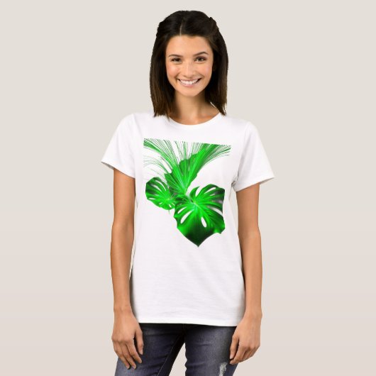 T-shirt green leaf (Devant entier)