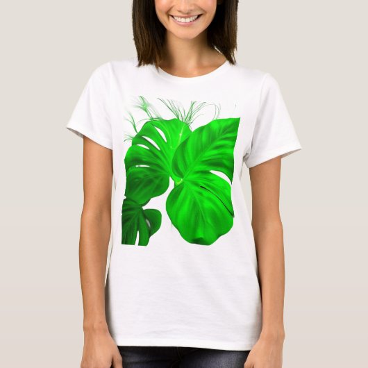 T-shirt green leaf (Devant)
