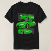 T-shirt Green Mitsubishi Eclipse 2g (Design devant)