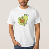 T-shirt Green Mood Avocado Healthy (Devant)