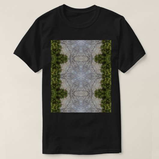T-shirt Green Moss & Earth Nature Art (Design devant)