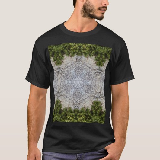 T-shirt Green Moss & Earth Nature Art (Devant)