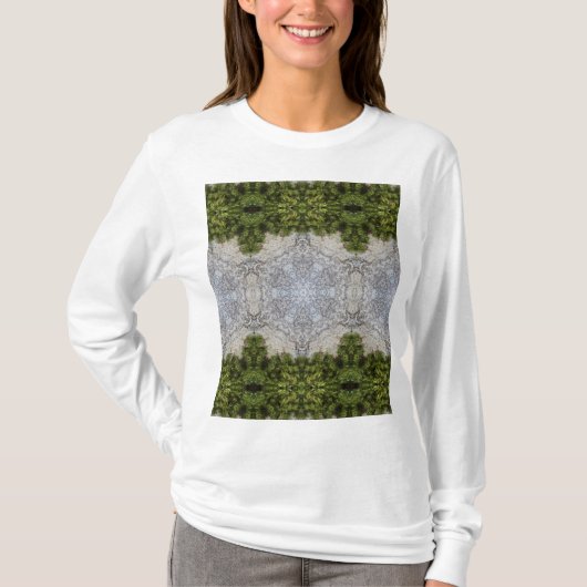 T-shirt Green Moss & Earth Nature Art (Devant)