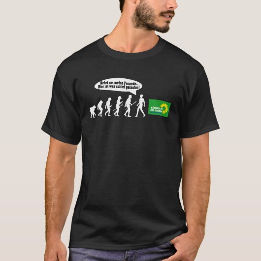 T-shirt Green No Danke, déclaration Evolution Anti Green P (Devant)